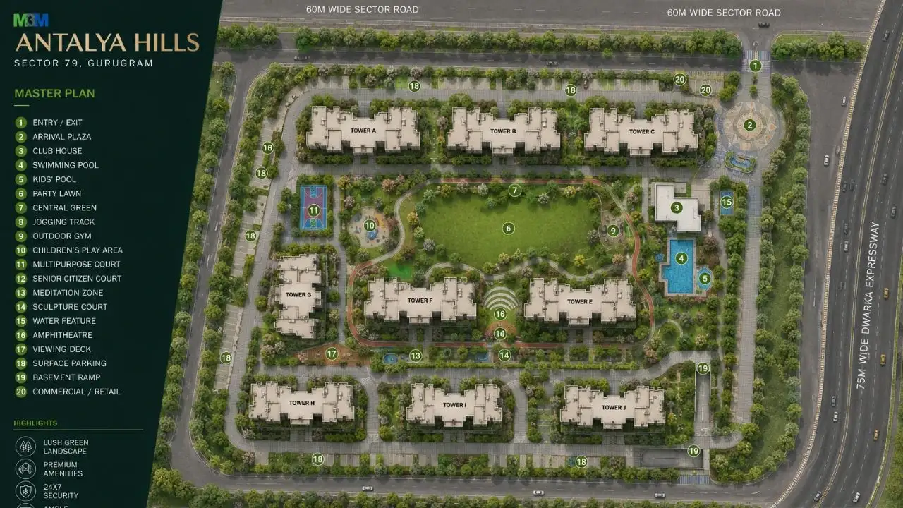 M3M Antalya Hills Master Plan