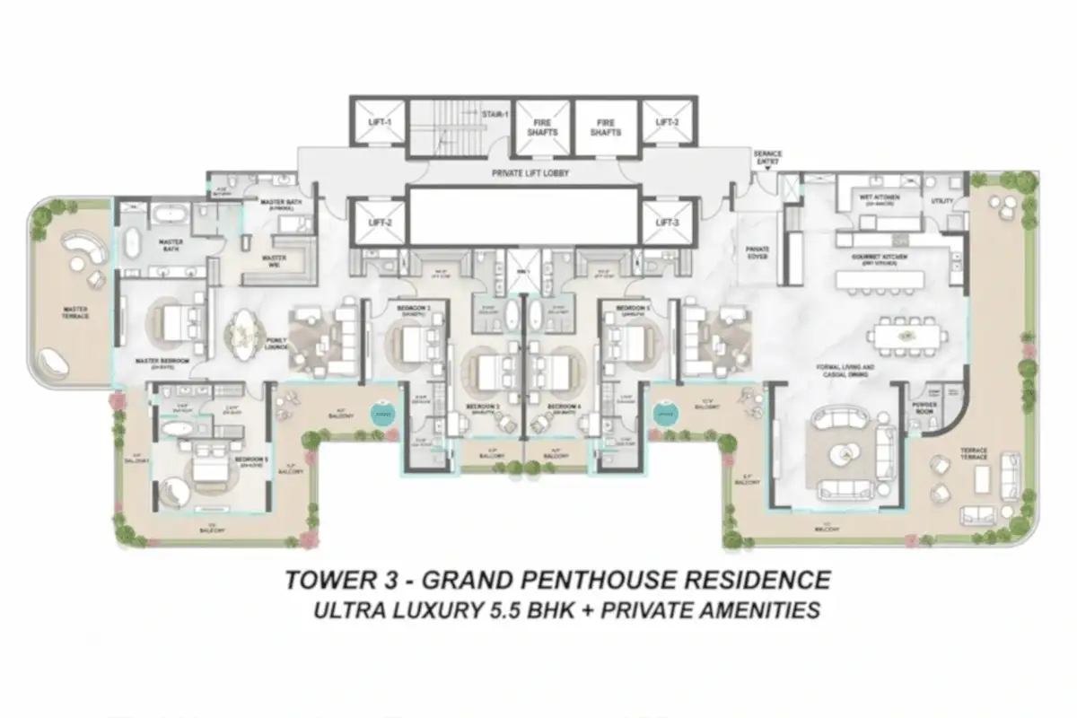 M3M Aston Martin Floor Plan