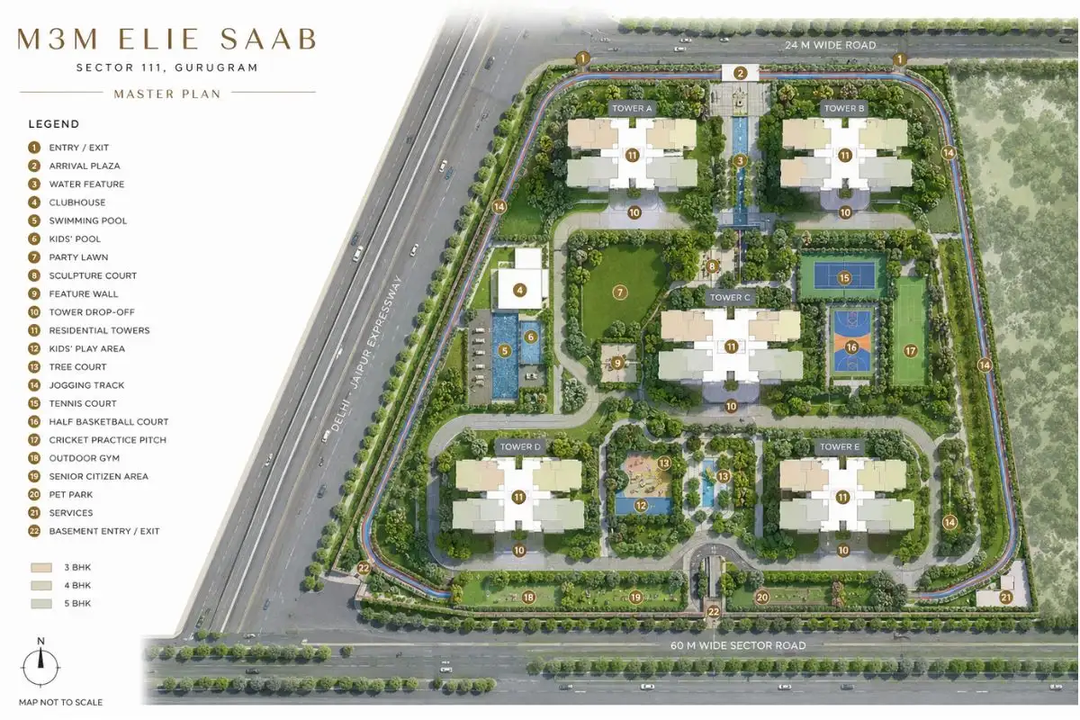 M3M Elie Saab Sector 111 Gurgaon Master Plan