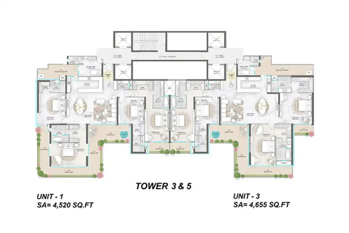 M3M Elie Saab Floor Plan 3