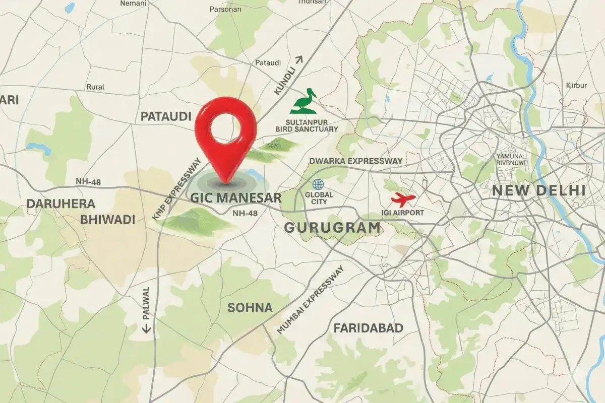 M3M Forestia East Location Map