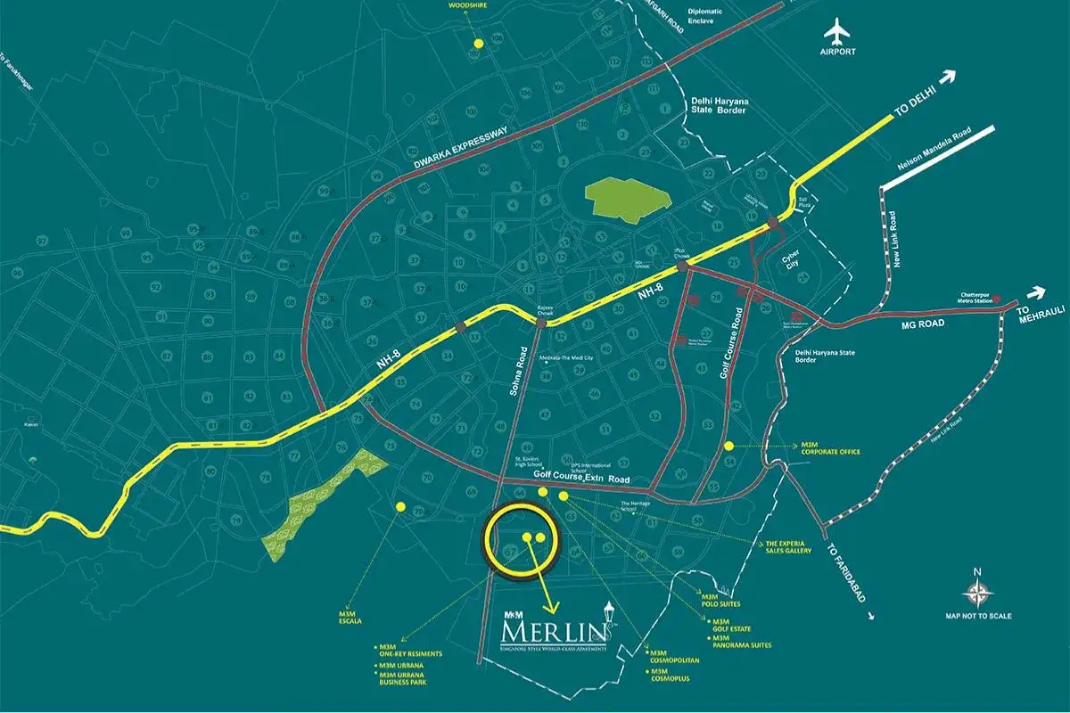 M3M Opus Gurgaon Location