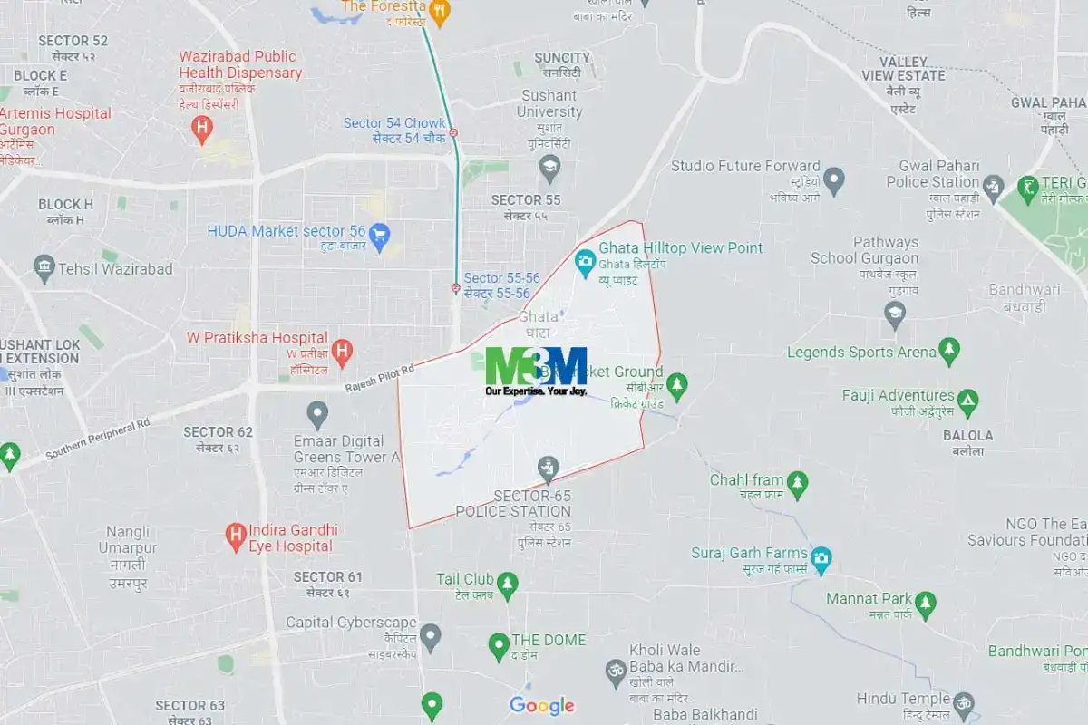 M3M Sector 58 Floors Location