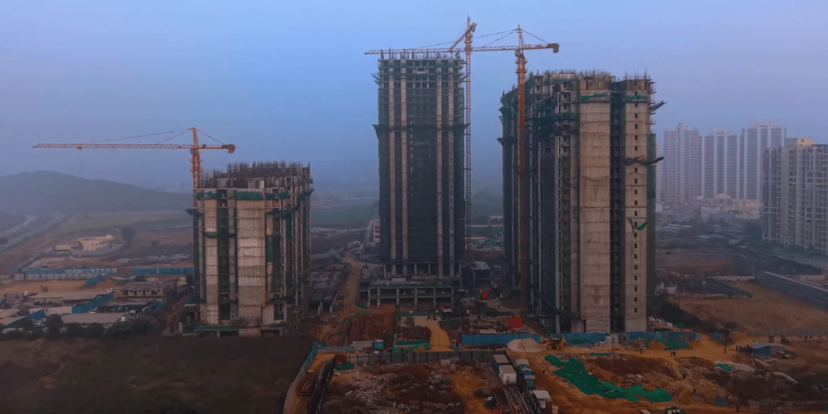 M3M Golf Hills Construction