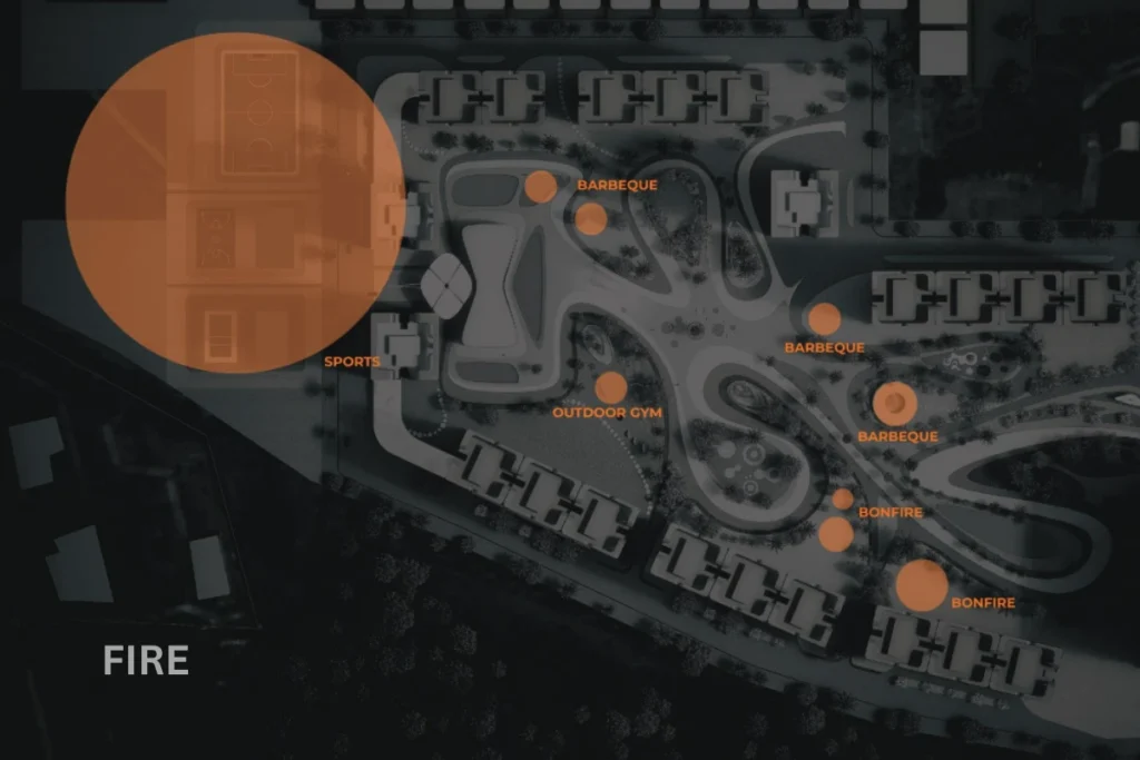 M3M The Cosmos - Fire Element Amenities