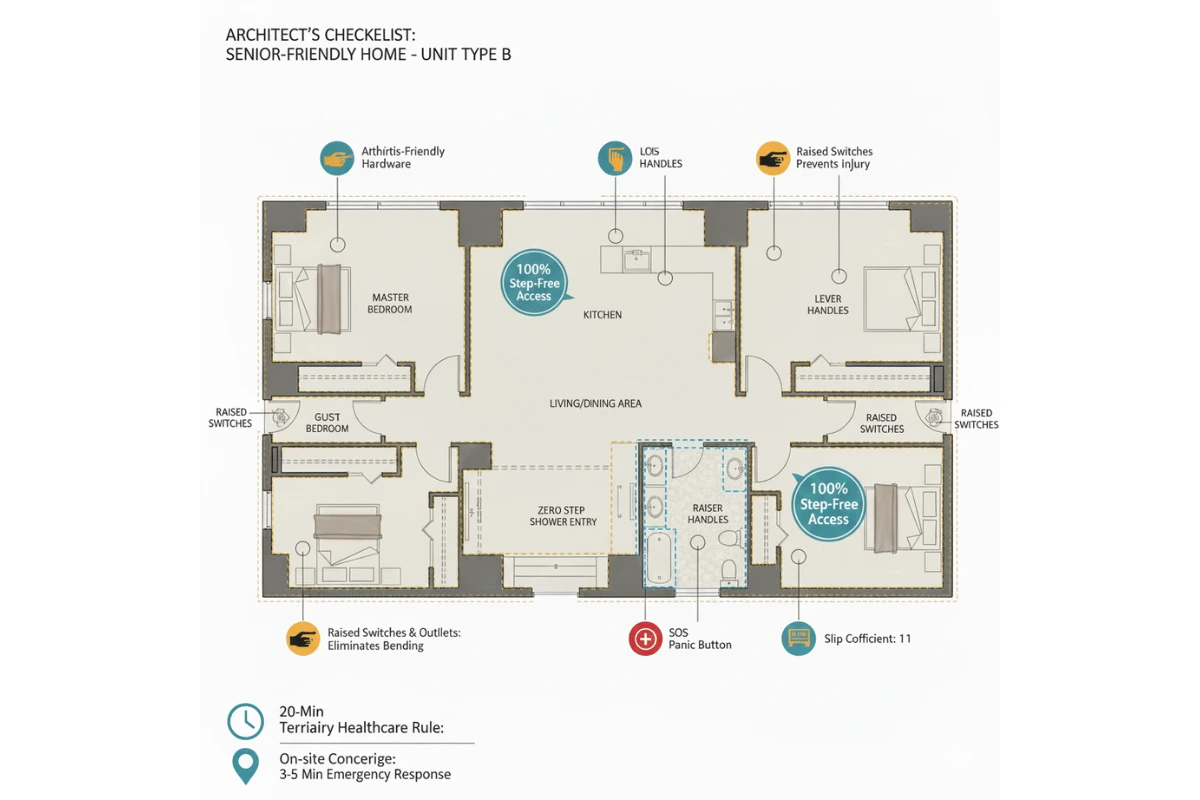 Senior Living Floor Plan Features